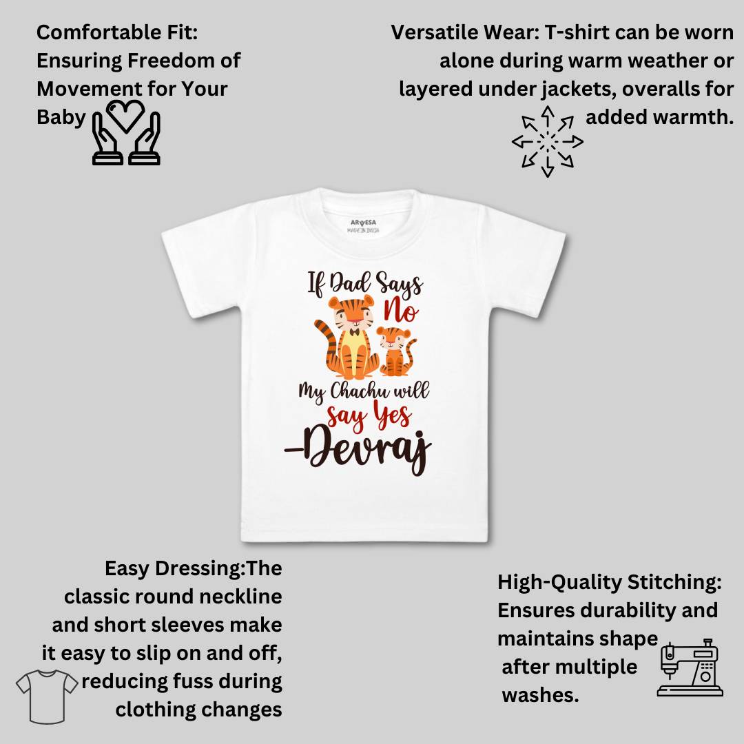 Arvesa If Dad Say No My Chachu Baby Boy & Girl Dress