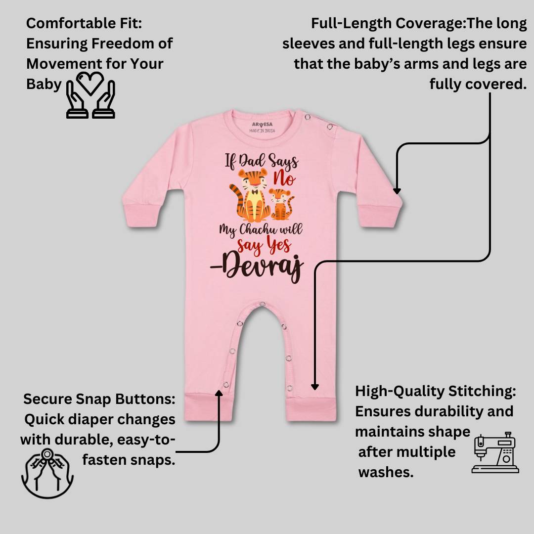 Arvesa If Dad Say No My Chachu Baby Boy & Girl Dress