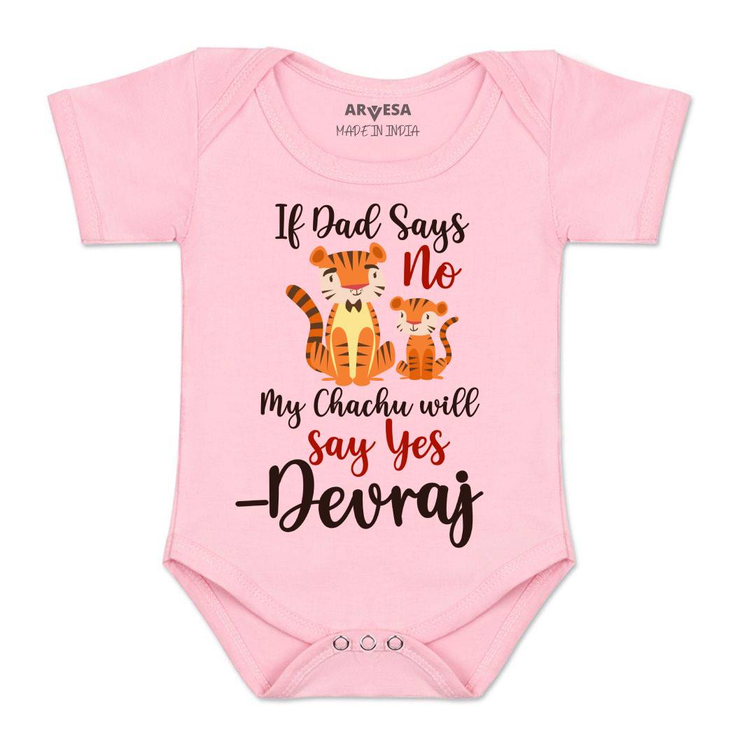 Arvesa If Dad Say No My Chachu Baby Boy & Girl Dress