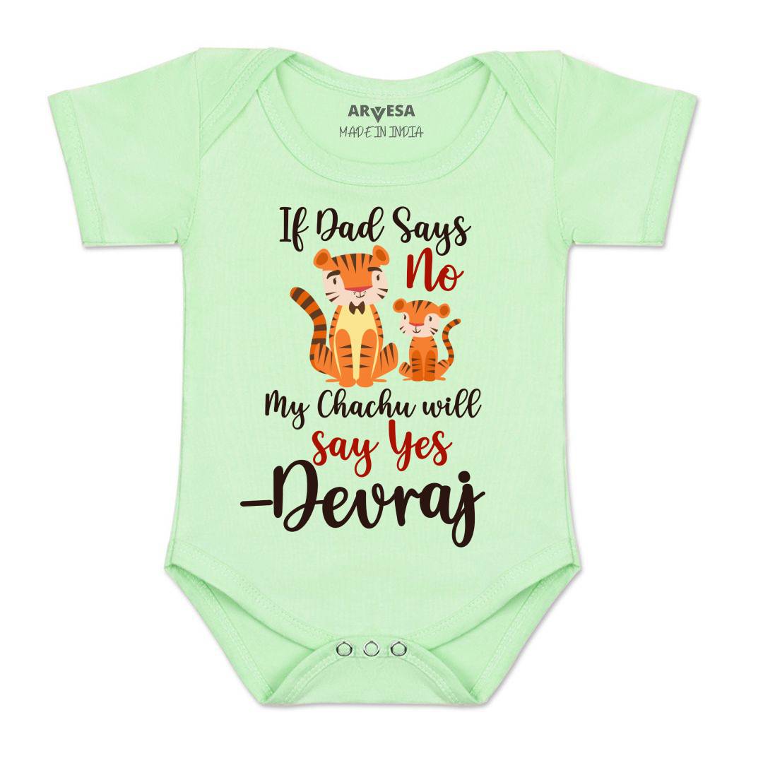 Arvesa If Dad Say No My Chachu Baby Boy & Girl Dress