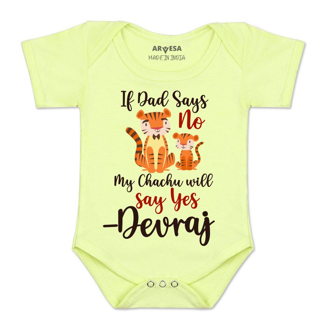 Arvesa If Dad Say No My Chachu Baby Boy & Girl Dress