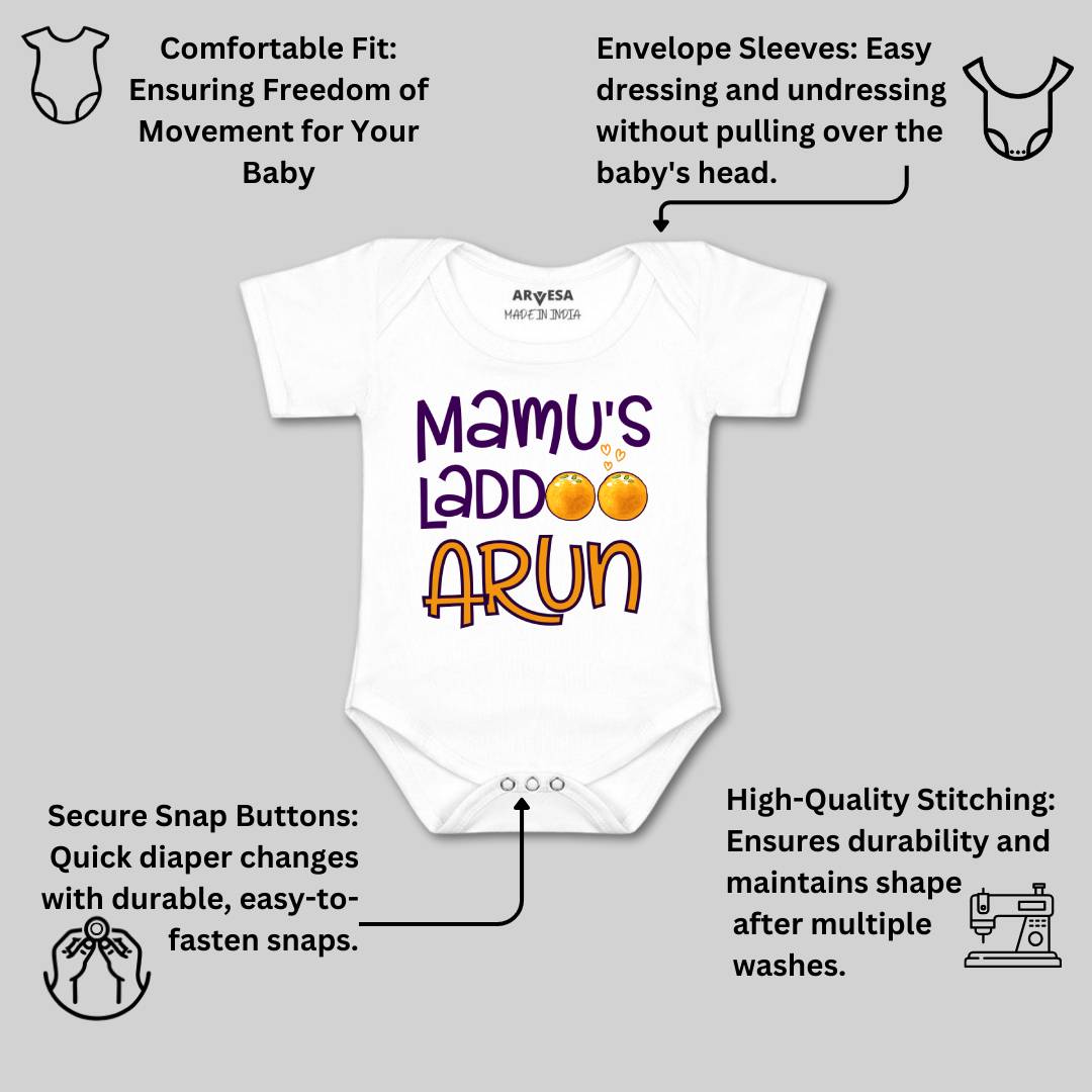 Arvesa Mamu Laddoo Baby Boy & Girl Dress