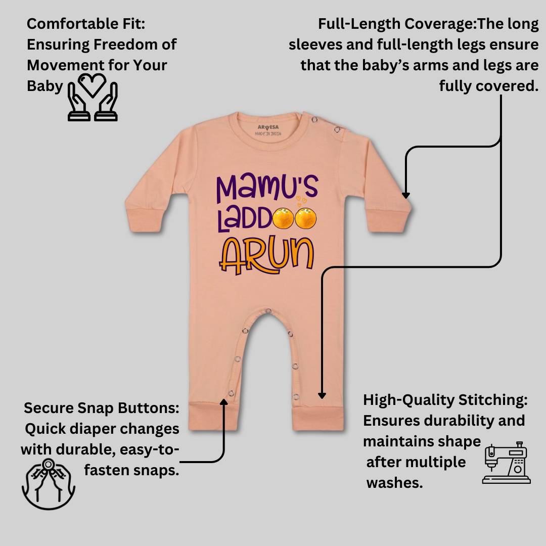 Arvesa Mamu Laddoo Baby Boy & Girl Dress