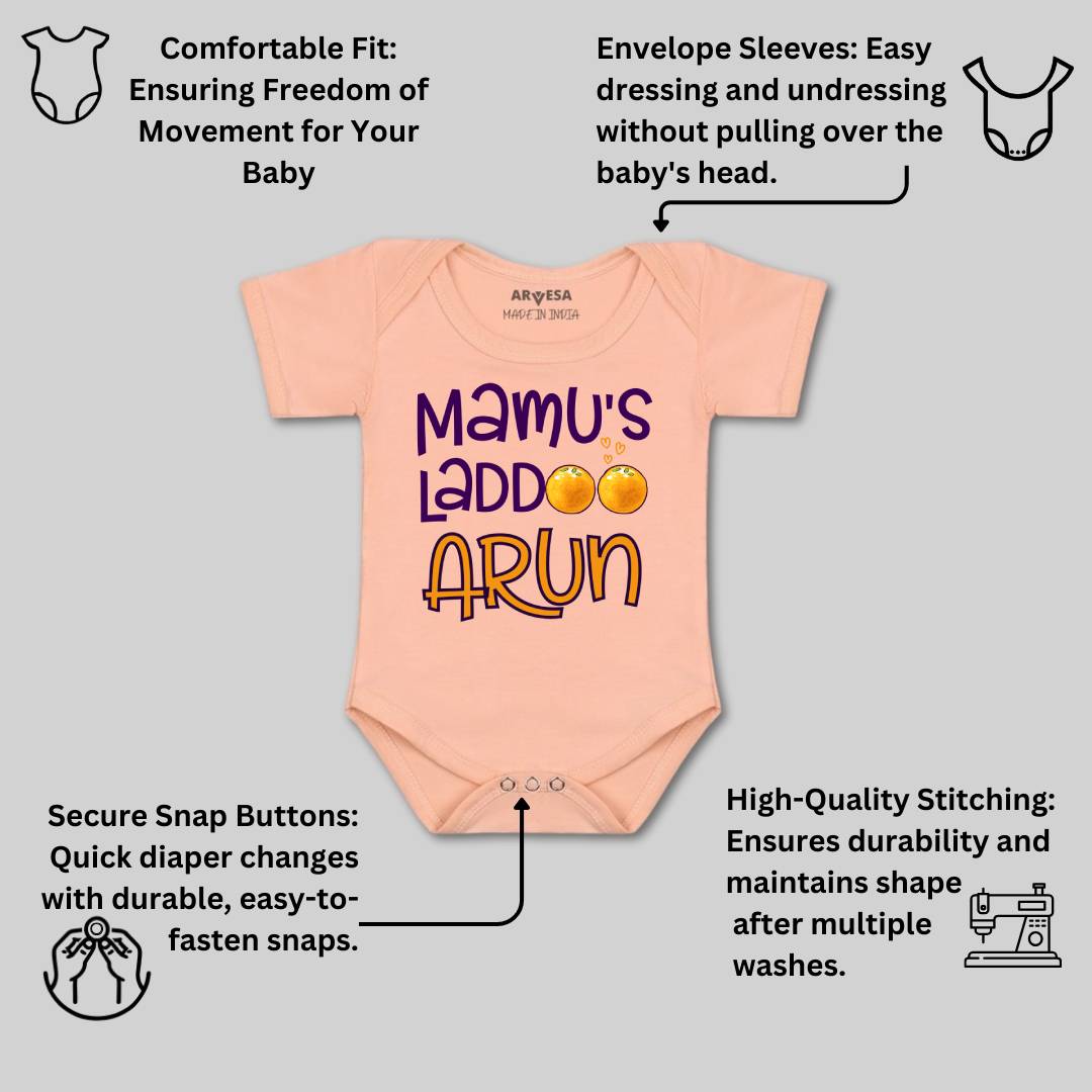Arvesa Mamu Laddoo Baby Boy & Girl Dress