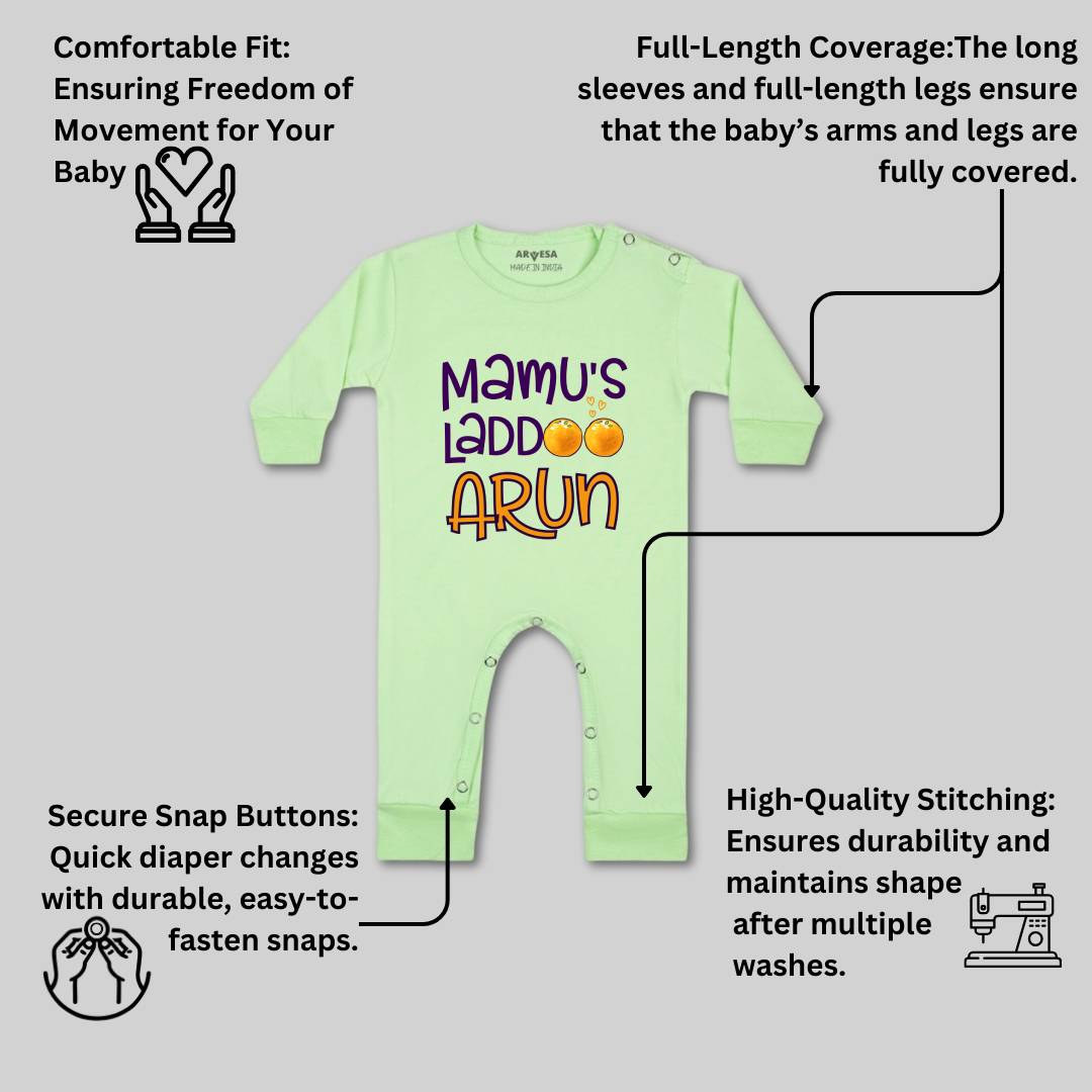Arvesa Mamu Laddoo Baby Boy & Girl Dress