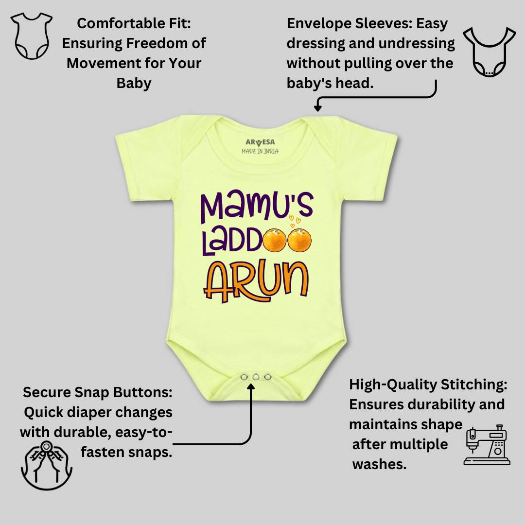 Arvesa Mamu Laddoo Baby Boy & Girl Dress