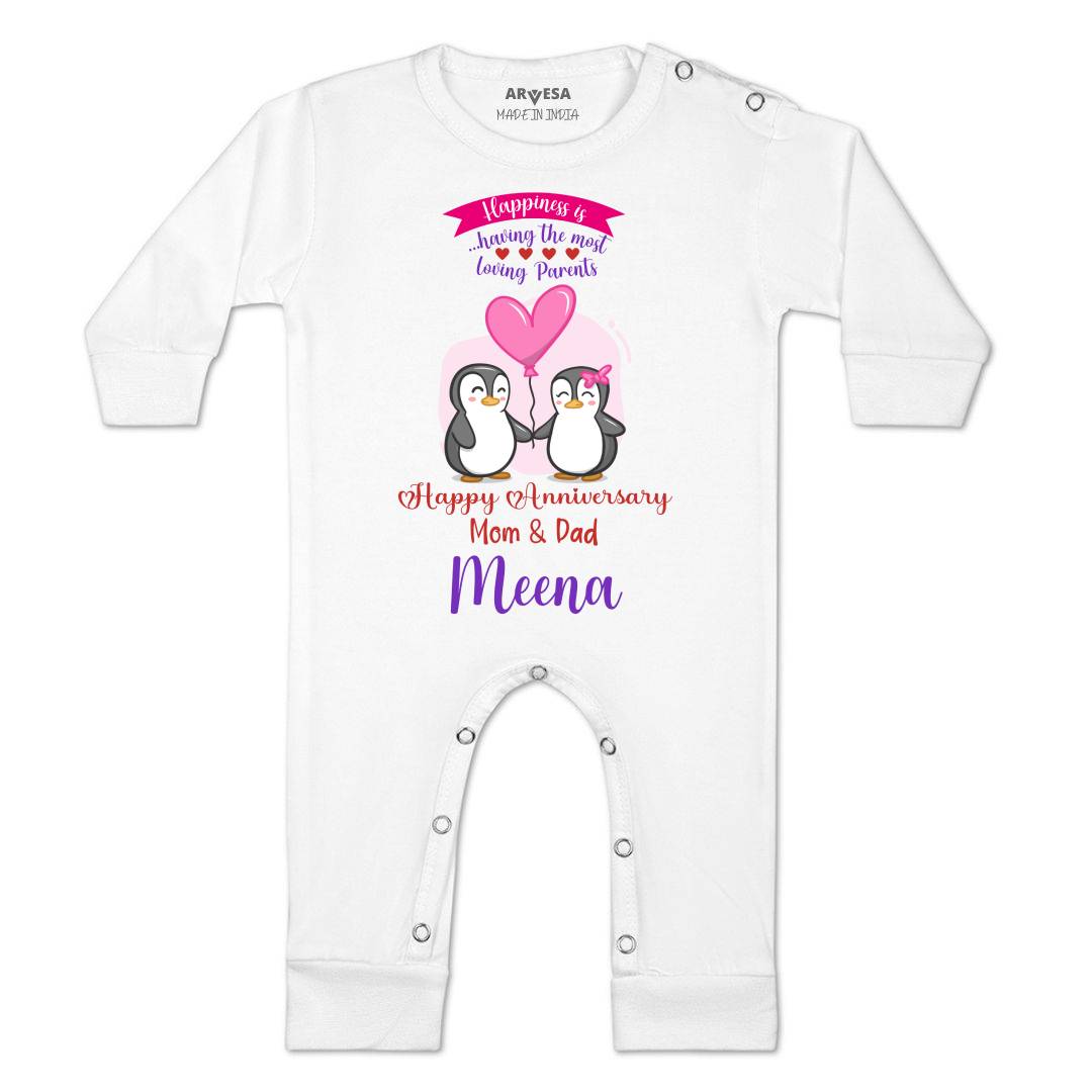 Arvesa Happy Anniversary Mom & Dad Baby Boy & Girl Dress