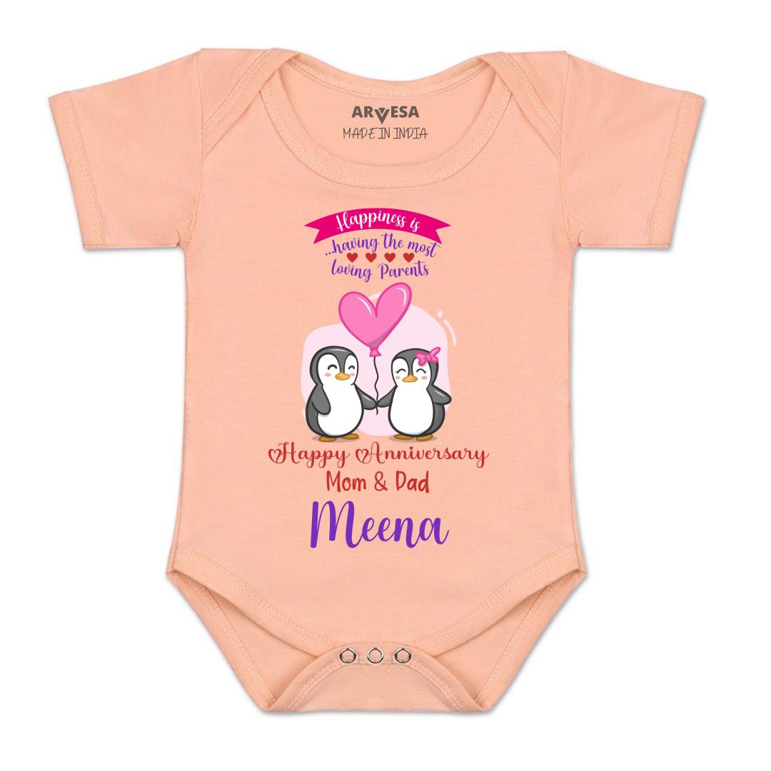 Arvesa Happy Anniversary Mom & Dad Baby Boy & Girl Dress