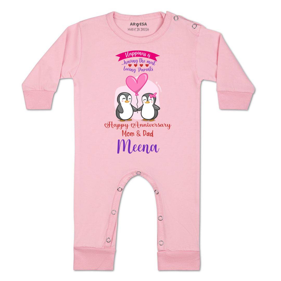 Arvesa Happy Anniversary Mom & Dad Baby Boy & Girl Dress