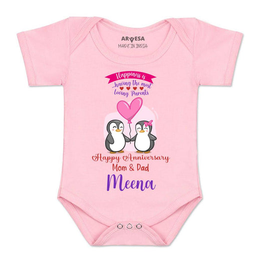 Arvesa Happy Anniversary Mom & Dad Baby Boy & Girl Dress