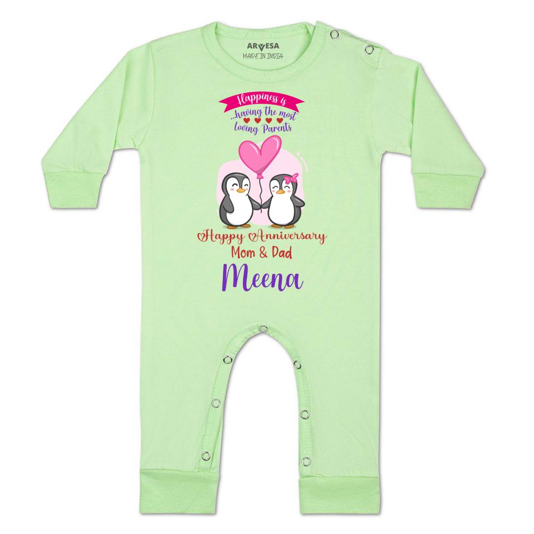 Arvesa Happy Anniversary Mom & Dad Baby Boy & Girl Dress