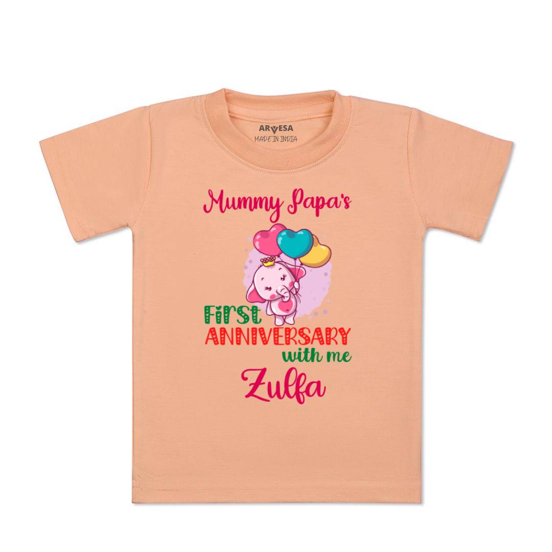 Arvesa Mummy Papa First Anniversary With Me Baby Boy & Girl Dress