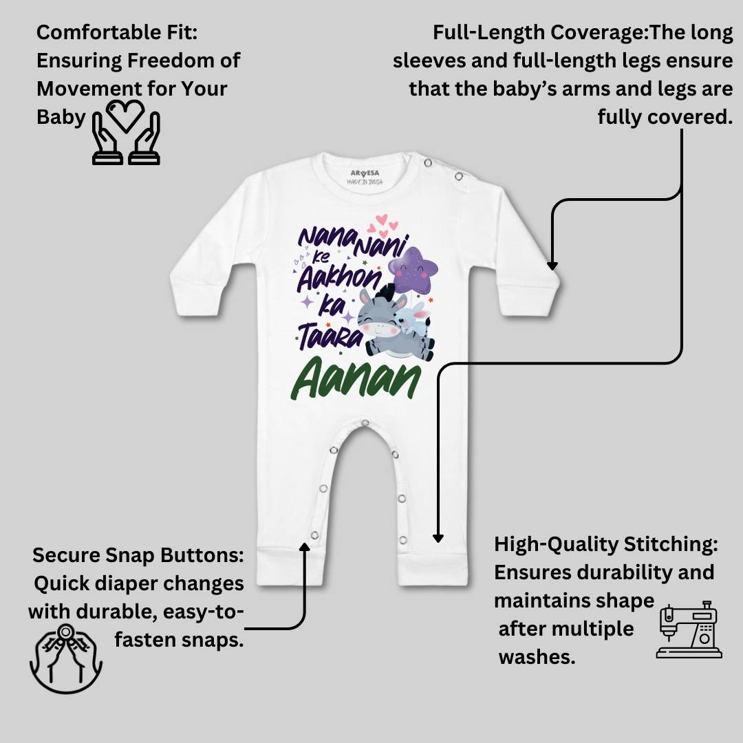 Arvesa Nana Nani Ke Aankhon Ka Tara Baby Boy & Girl Dress