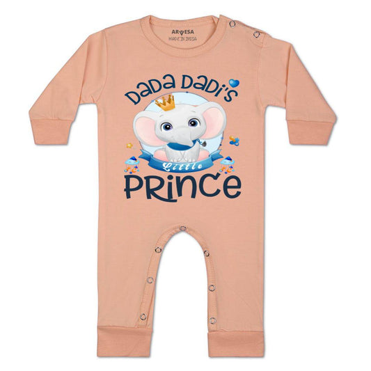 Arvesa Dada Dadi Little Prince Design-1207 White 0-3 Months Jumpsuit for Baby Boy & Girl dress .