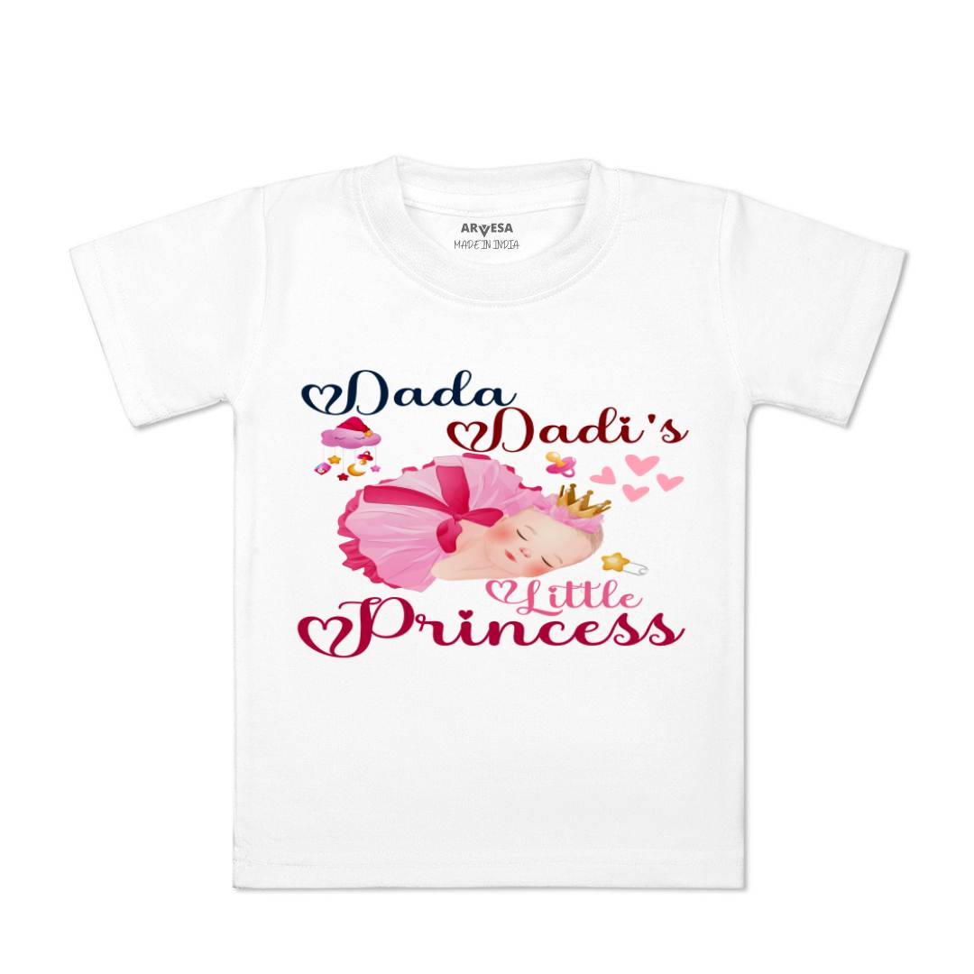 Arvesa Dada Dadi Little Princess Design-1213 White 0-3 Months Jumpsuit for Baby Boy & Girl dress .