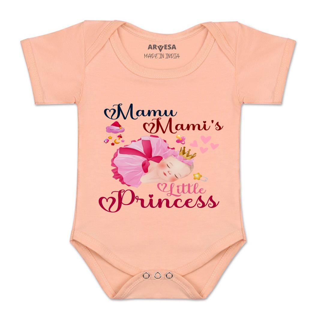 Arvesa Mamu Mami Little Princess Design-1214 White 0-3 Months Jumpsuit for Baby Boy & Girl dress .