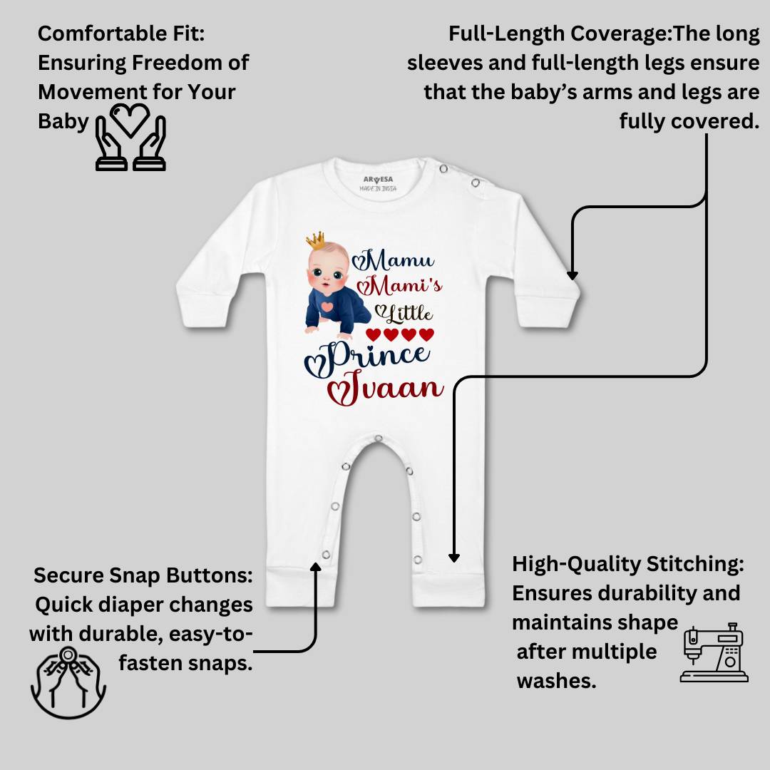Arvesa Mamu Mami'S Little Prince Baby Boy & Girl Dress