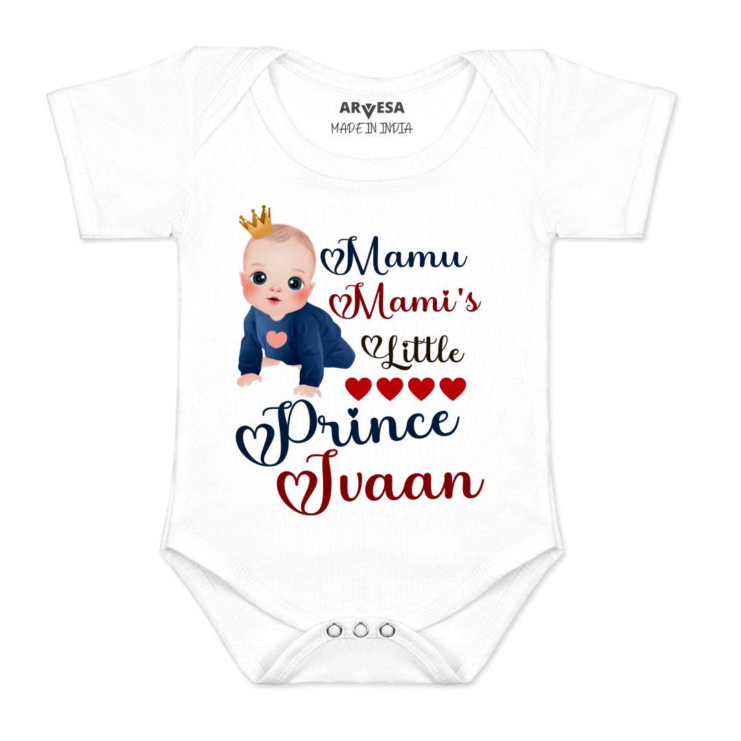 Arvesa Mamu Mami'S Little Prince Baby Boy & Girl Dress