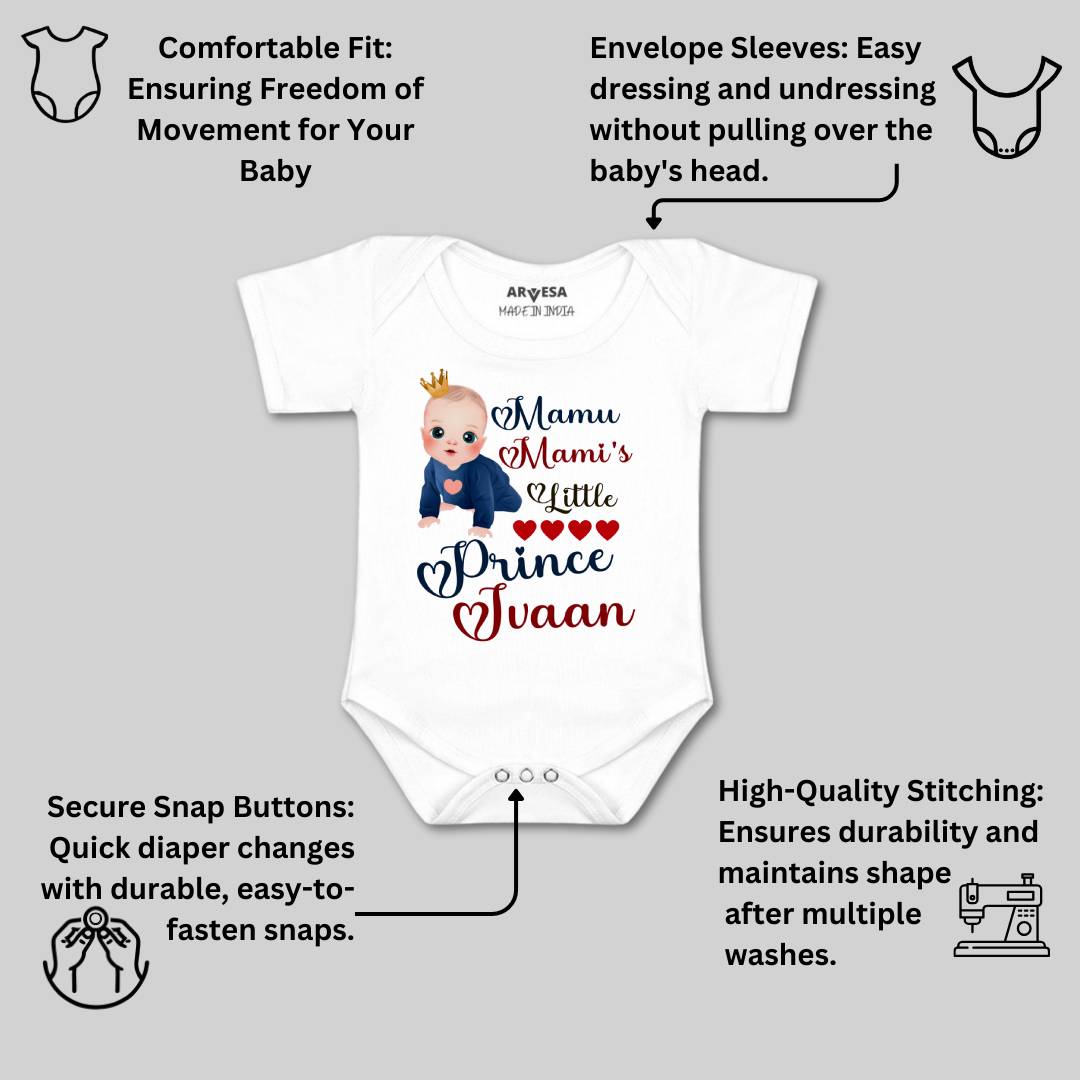 Arvesa Mamu Mami'S Little Prince Baby Boy & Girl Dress