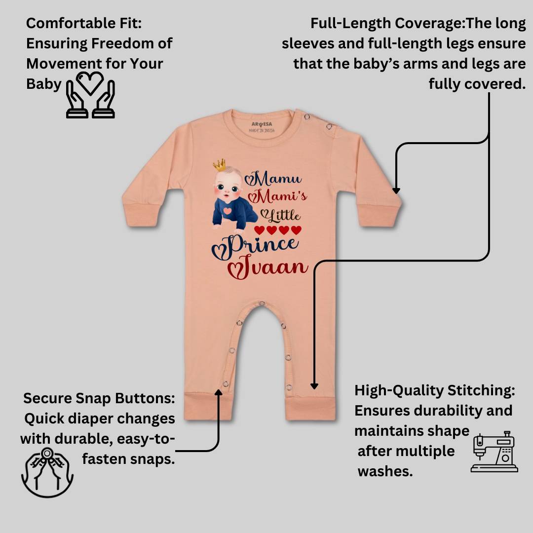 Arvesa Mamu Mami'S Little Prince Baby Boy & Girl Dress