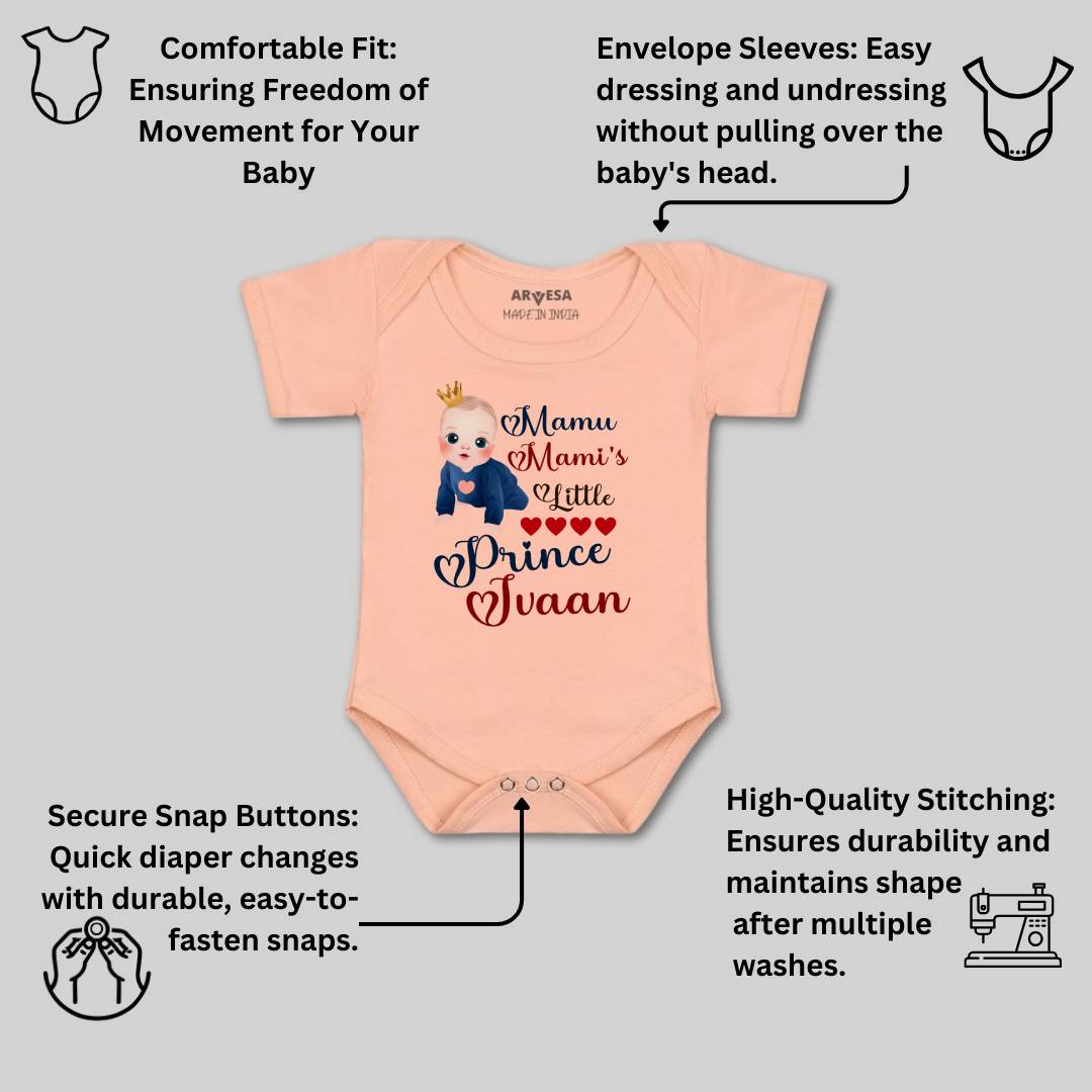Arvesa Mamu Mami'S Little Prince Baby Boy & Girl Dress