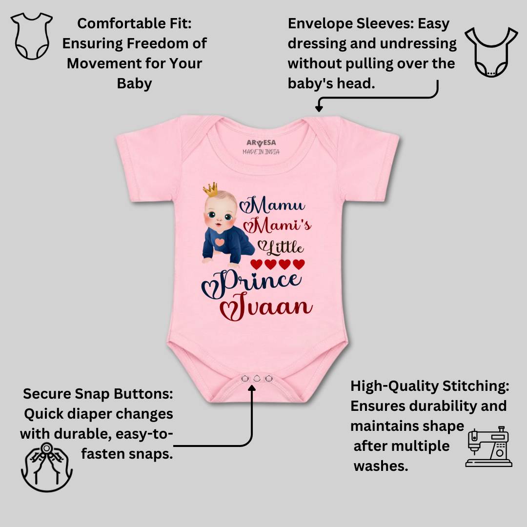 Arvesa Mamu Mami'S Little Prince Baby Boy & Girl Dress