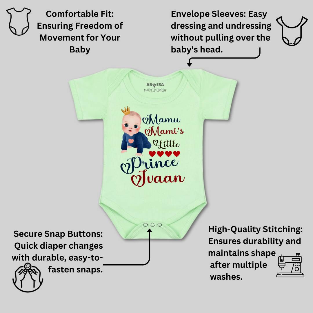 Arvesa Mamu Mami'S Little Prince Baby Boy & Girl Dress