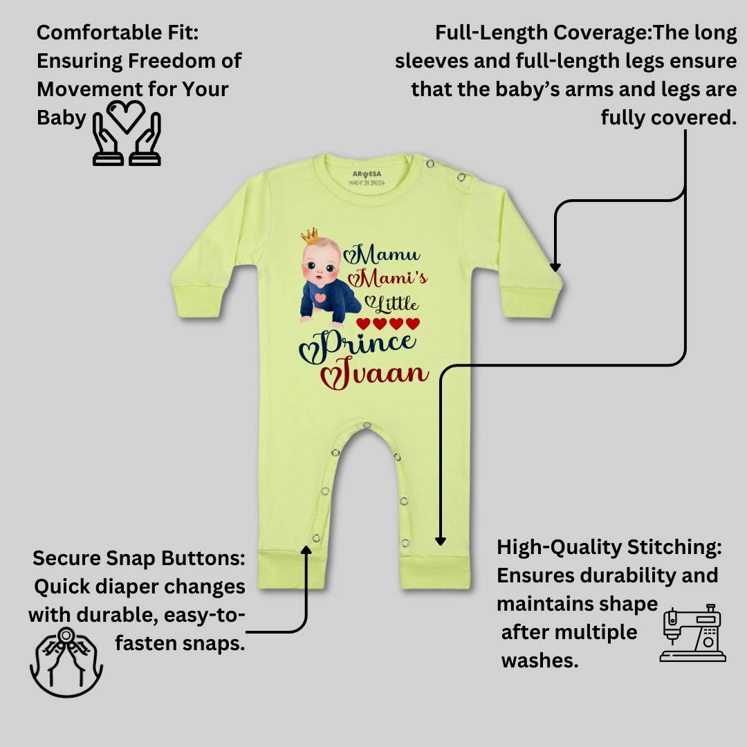 Arvesa Mamu Mami'S Little Prince Baby Boy & Girl Dress