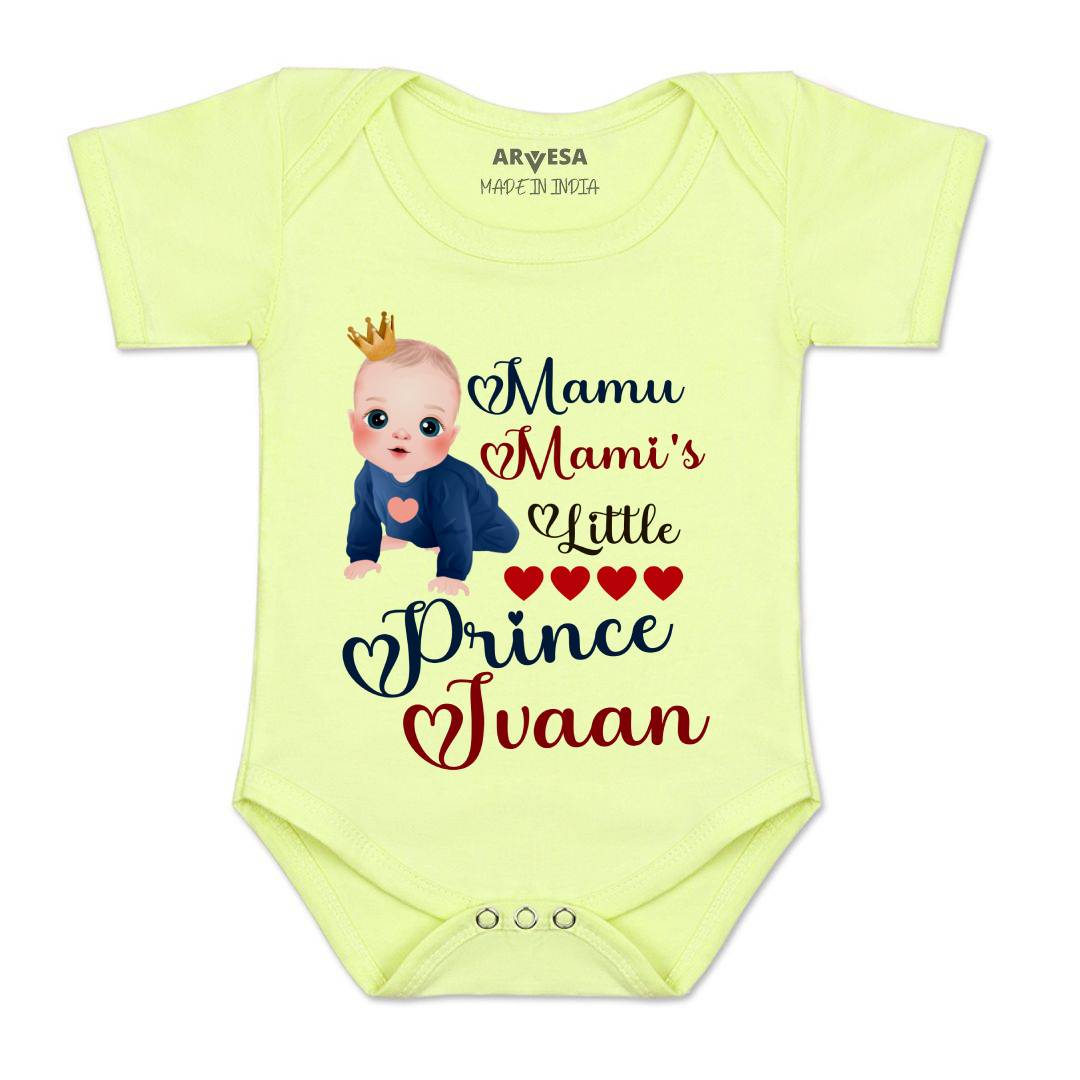 Arvesa Mamu Mami'S Little Prince Baby Boy & Girl Dress
