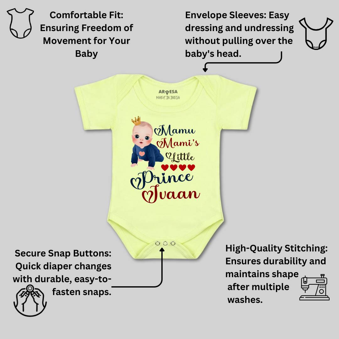 Arvesa Mamu Mami'S Little Prince Baby Boy & Girl Dress