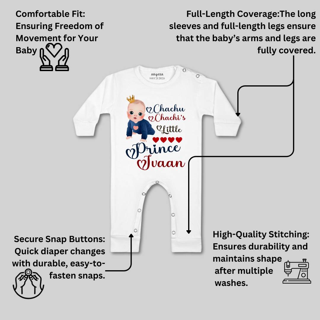 Arvesa Chachu Chachi'S Little Prince Baby Boy & Girl Dress