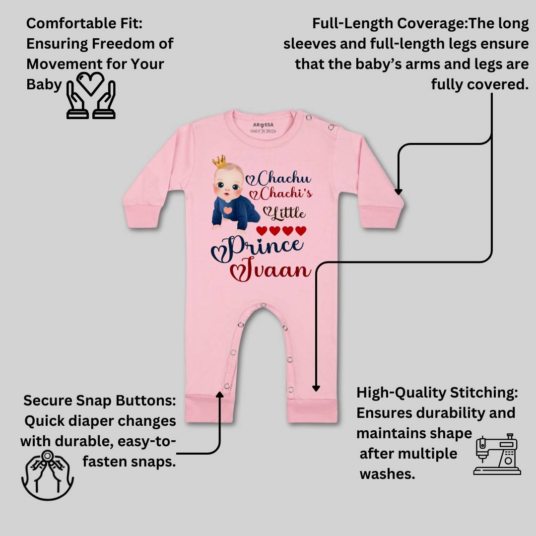 Arvesa Chachu Chachi'S Little Prince Baby Boy & Girl Dress