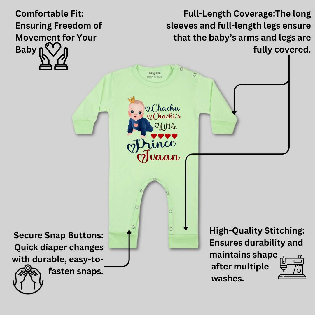 Arvesa Chachu Chachi'S Little Prince Baby Boy & Girl Dress
