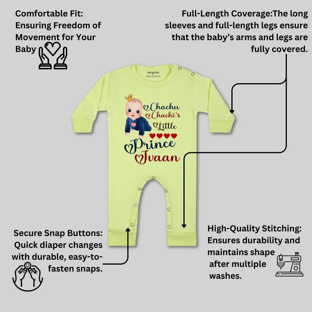 Arvesa Chachu Chachi'S Little Prince Baby Boy & Girl Dress