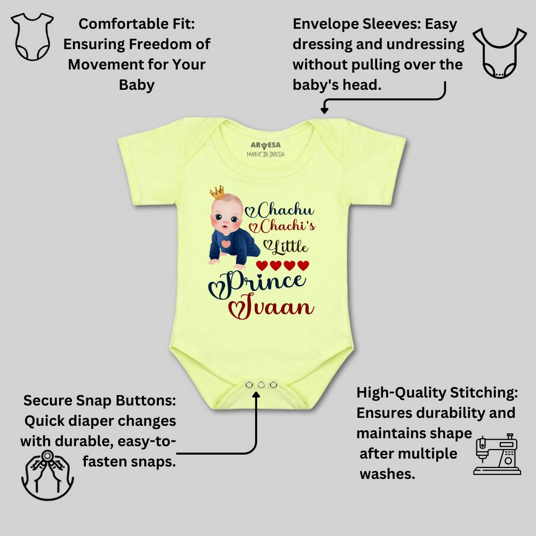 Arvesa Chachu Chachi'S Little Prince Baby Boy & Girl Dress