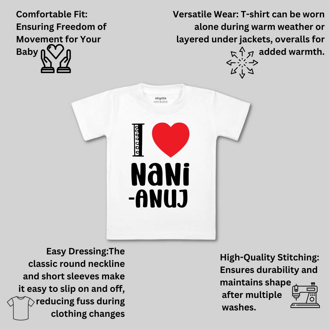 Arvesa I Love Nani Baby Boy & Girl Dress