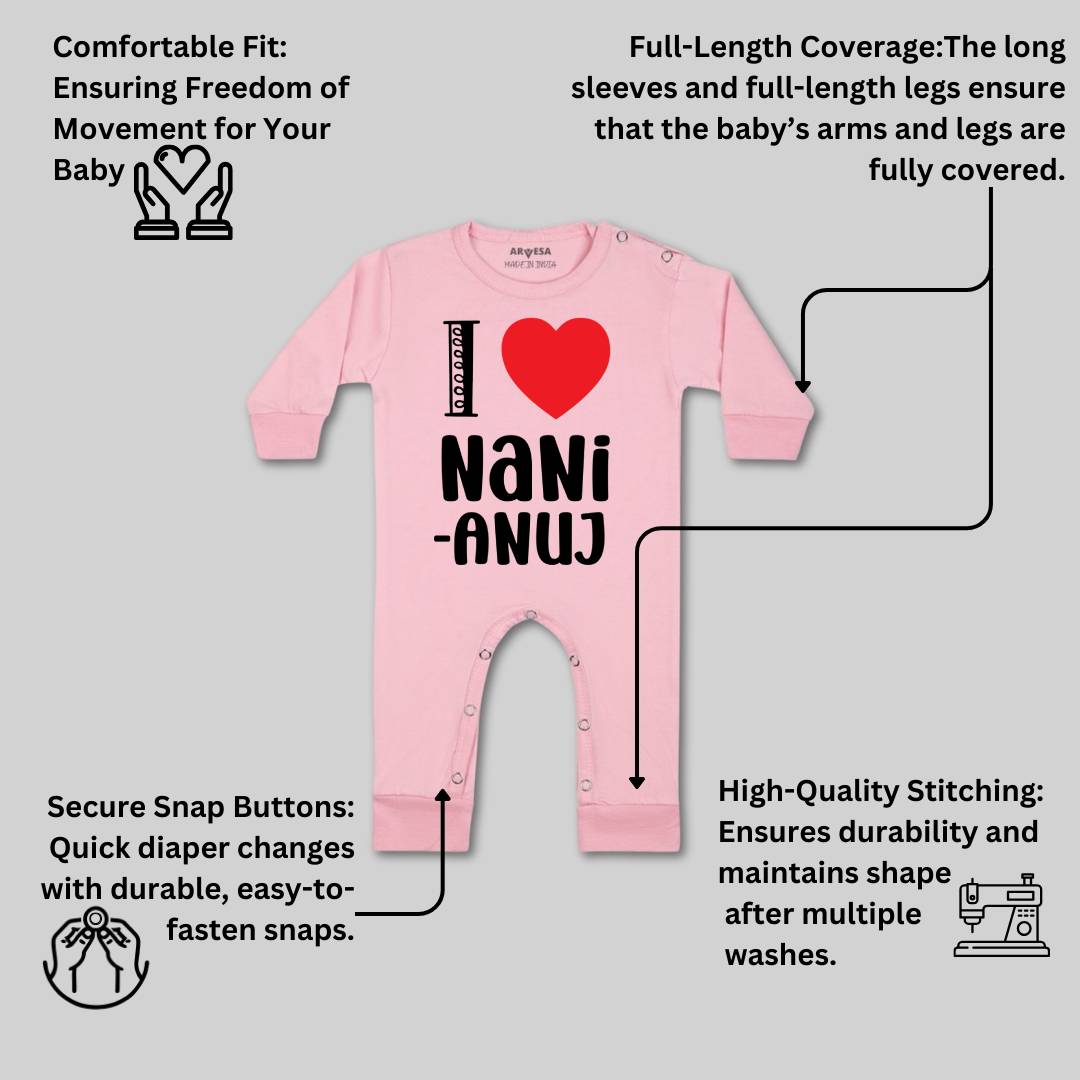 Arvesa I Love Nani Baby Boy & Girl Dress