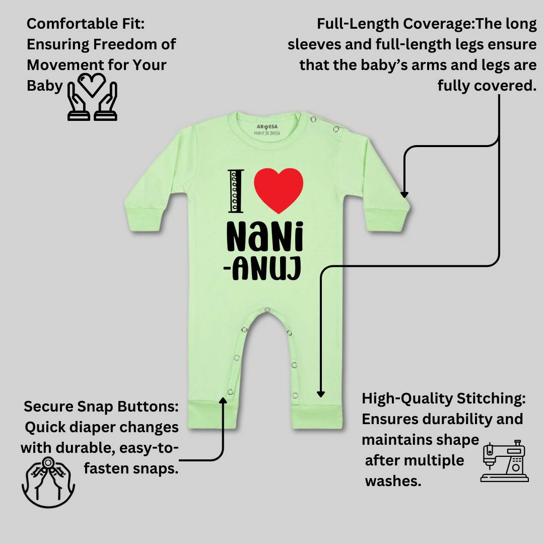 Arvesa I Love Nani Baby Boy & Girl Dress