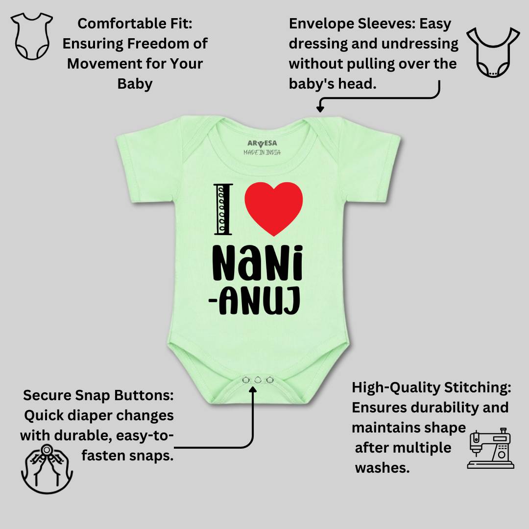 Arvesa I Love Nani Baby Boy & Girl Dress