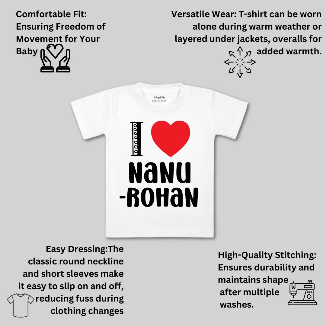 Arvesa I Love Nanu Baby Boy & Girl Dress