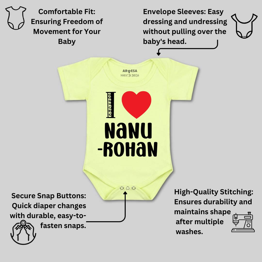 Arvesa I Love Nanu Baby Boy & Girl Dress