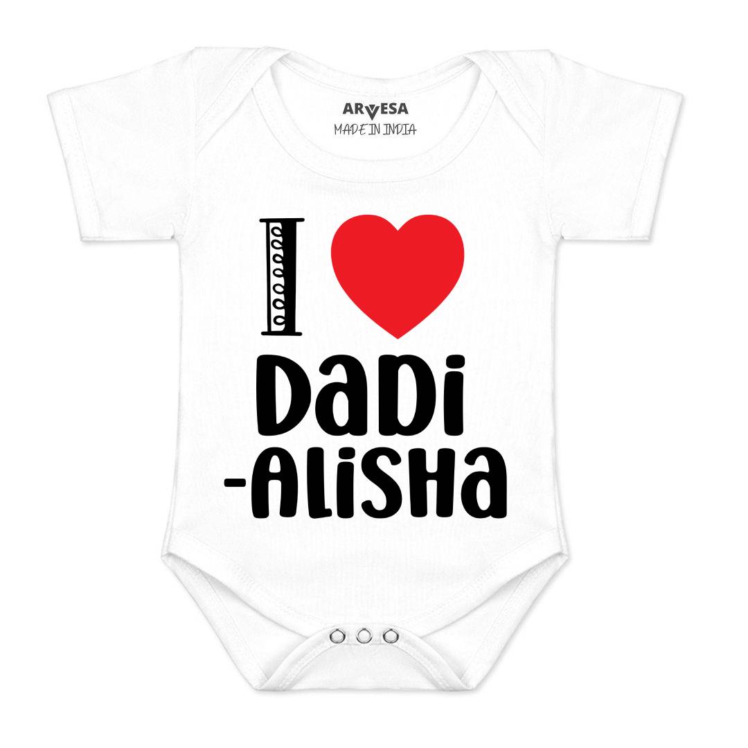 Arvesa I Love Dadi Baby Boy & Girl Dress
