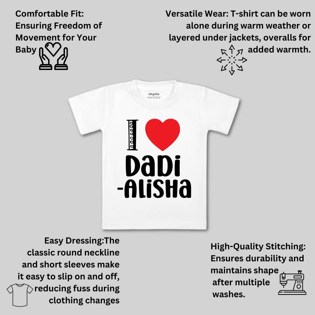 Arvesa I Love Dadi Baby Boy & Girl Dress