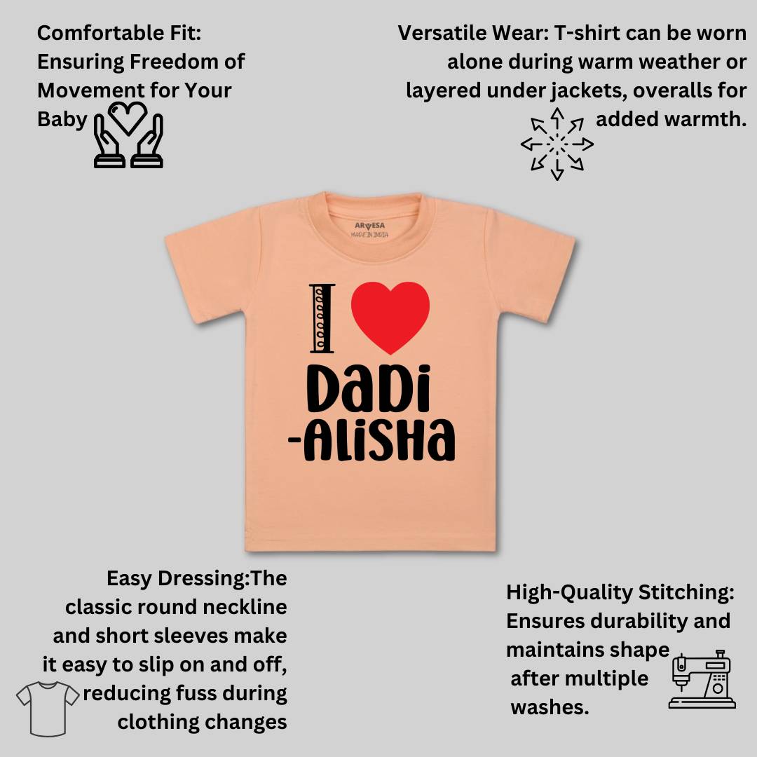Arvesa I Love Dadi Baby Boy & Girl Dress