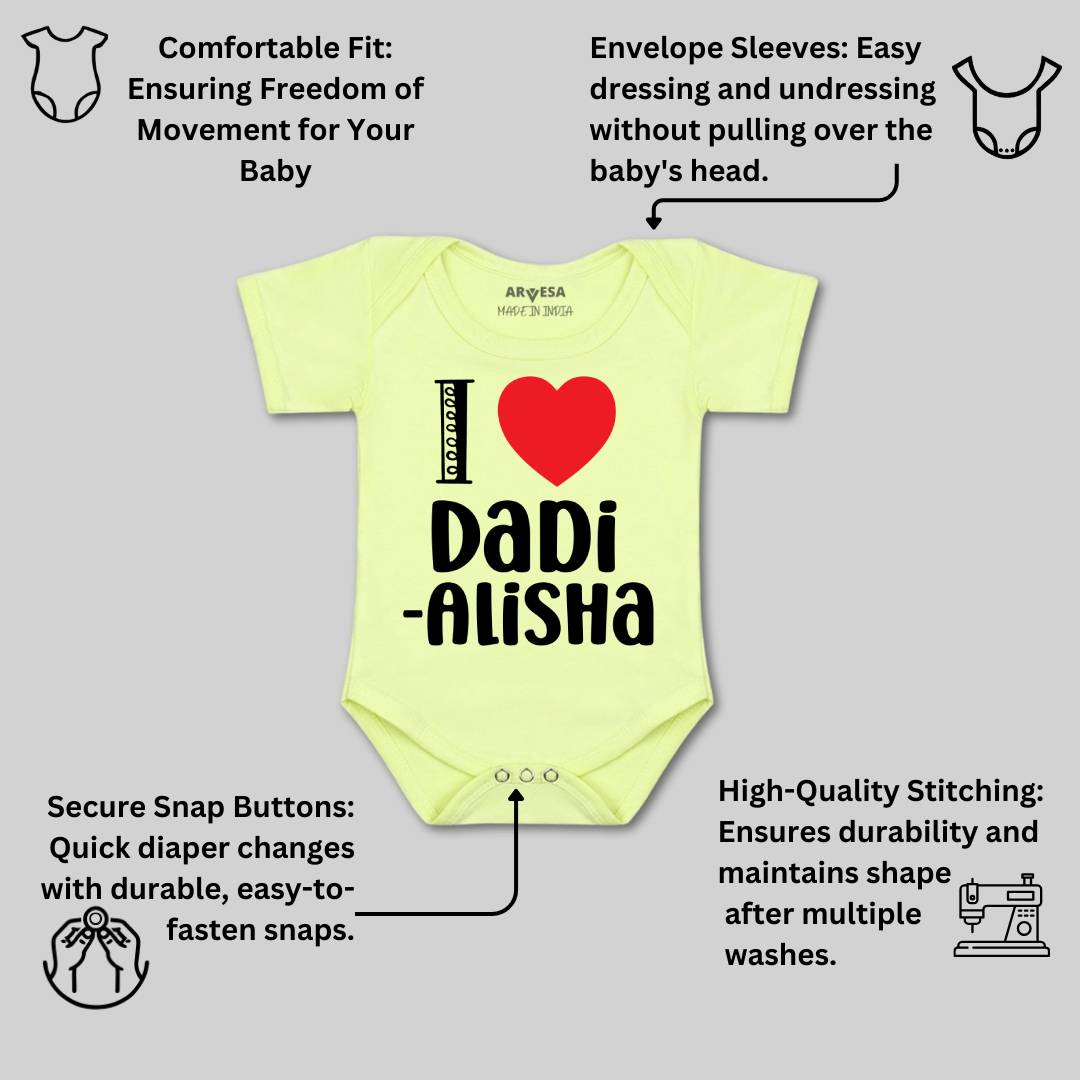 Arvesa I Love Dadi Baby Boy & Girl Dress