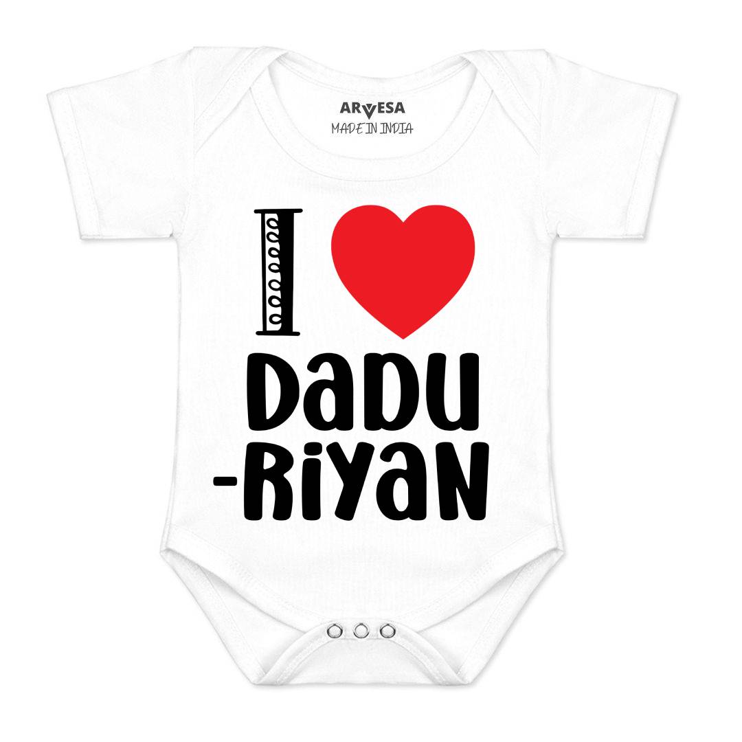 Arvesa I Love Dadu Baby Boy & Girl Dress