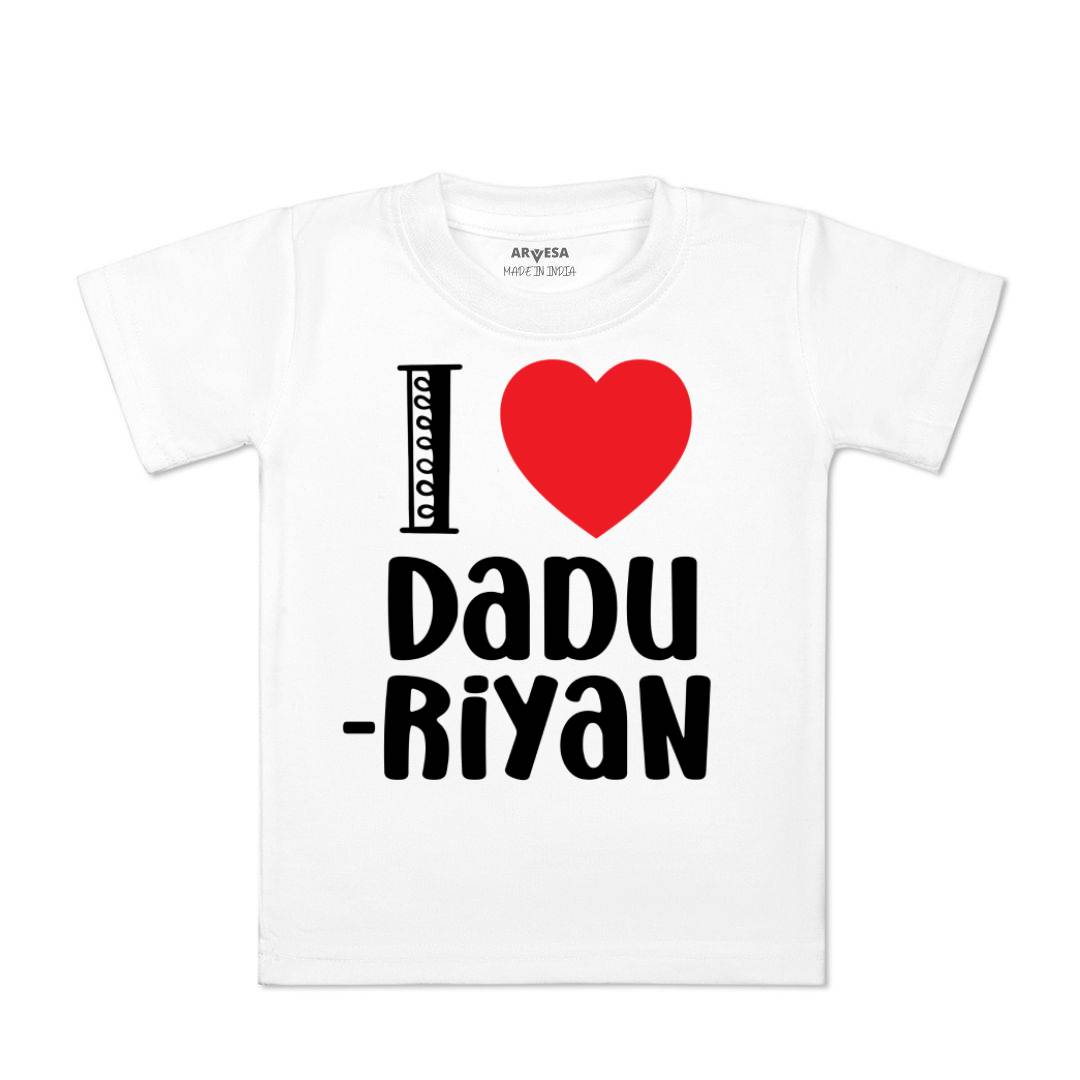Arvesa I Love Dadu Baby Boy & Girl Dress