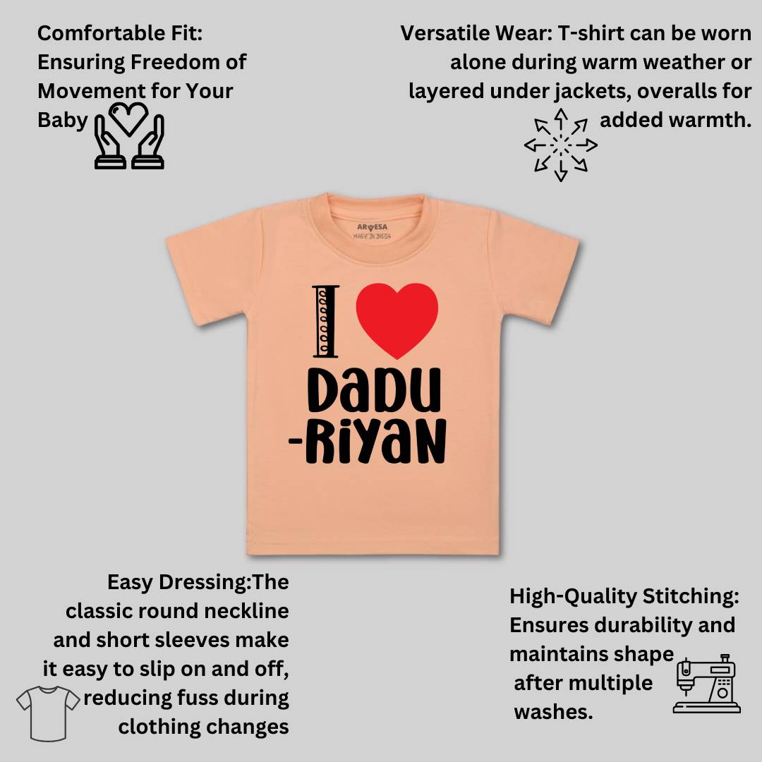 Arvesa I Love Dadu Baby Boy & Girl Dress