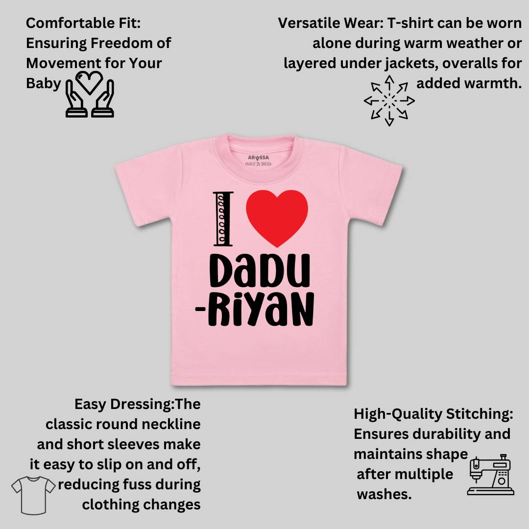 Arvesa I Love Dadu Baby Boy & Girl Dress