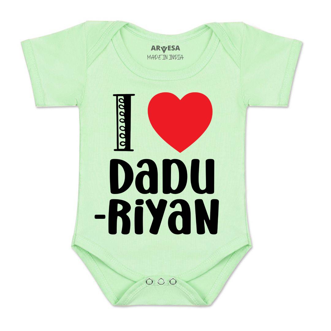 Arvesa I Love Dadu Baby Boy & Girl Dress